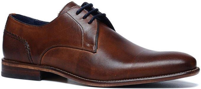 Manfield Heren Cognac veterschoenen