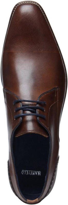 Manfield Heren Cognac veterschoenen - Foto 5