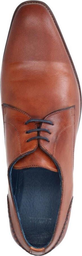 Manfield Heren Cognac veterschoenen - Foto 6