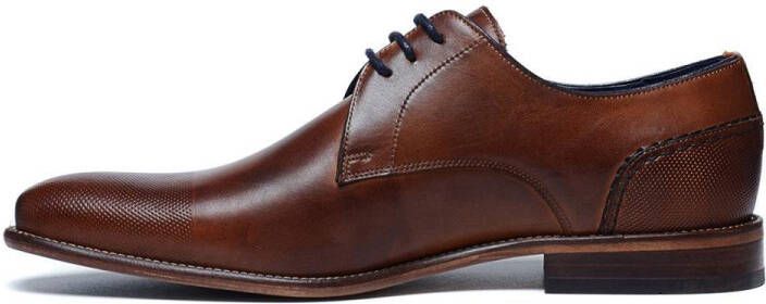 Manfield Heren Cognac veterschoenen - Foto 9