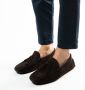 Manfield Heren Donkerbruine suède loafers - Thumbnail 4