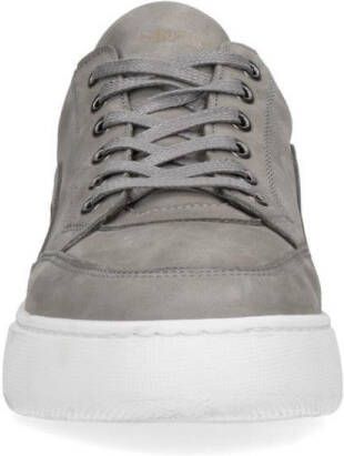 Manfield Heren Grijze nubuck sneakers - Foto 4