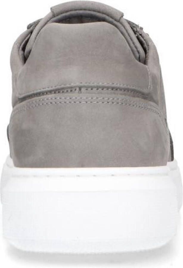 Manfield Heren Grijze nubuck sneakers