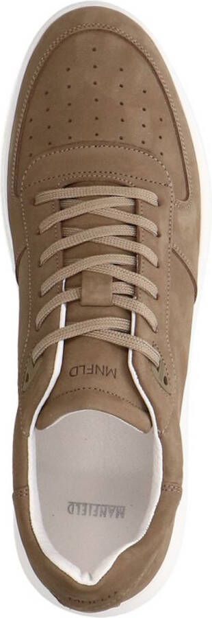 Manfield Heren Kaki nubuck sneakers