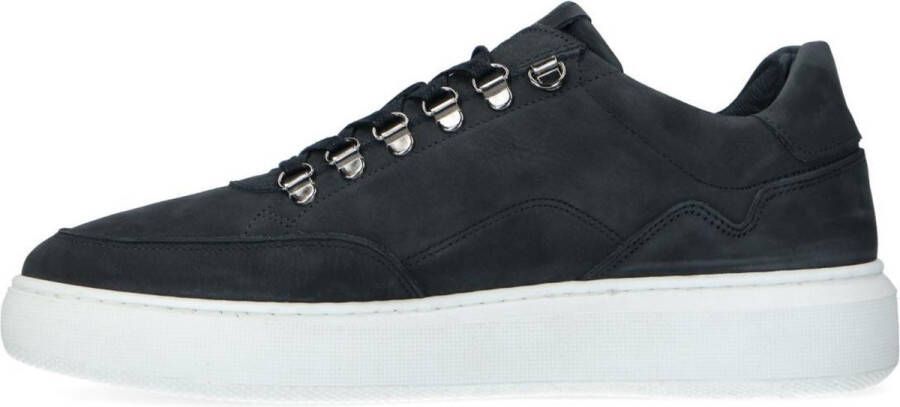 Manfield Heren Navy nubuck sneakers