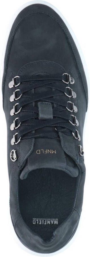 Manfield Heren Navy nubuck sneakers