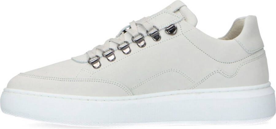 Manfield Heren Off white nubuck sneakers