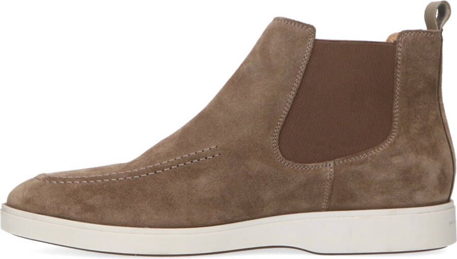 Manfield Heren Taupe suède chelsea boots - Foto 3