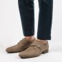 Manfield Heren Taupe suède gespschoenen - Thumbnail 4