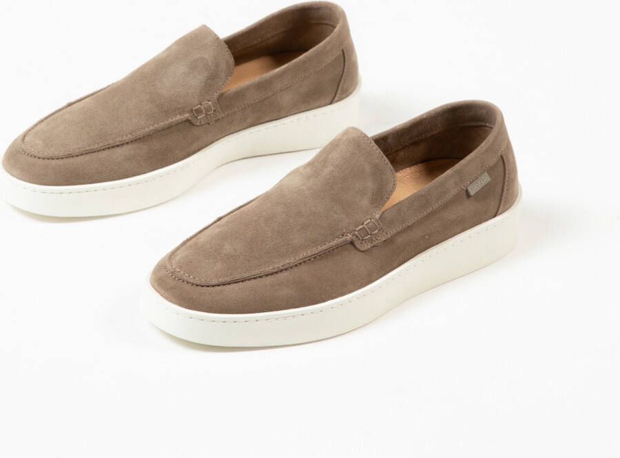 Manfield Heren Taupe suède loafers - Foto 3