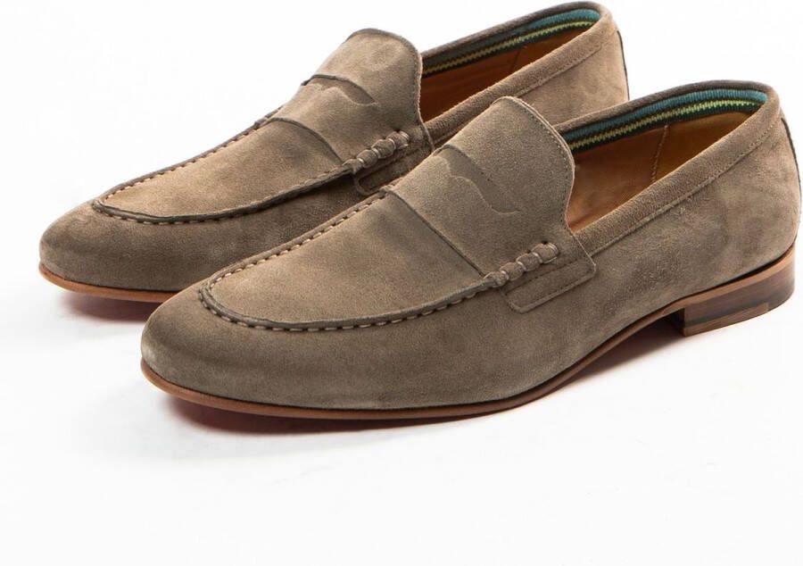 Manfield Heren Taupe suède loafers - Foto 4