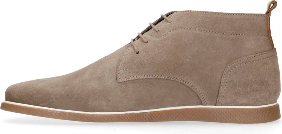 Manfield Heren Taupe suède veterboots - Foto 3