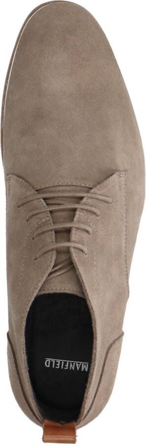 Manfield Heren Taupe suède veterboots - Foto 5