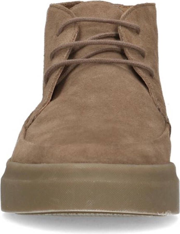 Manfield Heren Taupe suède veterboots