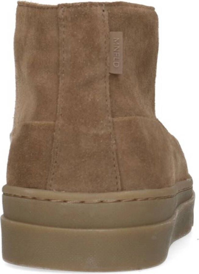 Manfield Heren Taupe suède veterboots