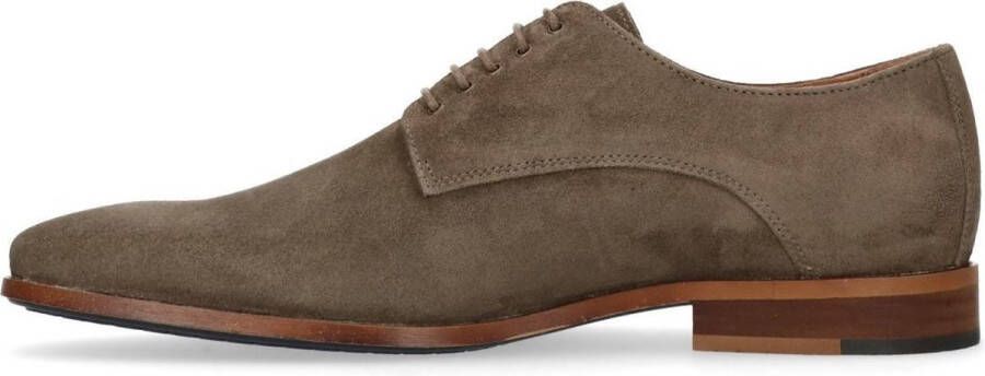 Manfield Heren Taupe suède veterschoenen - Foto 4