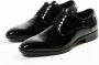 Manfield Heren Zwarte lak leren veterschoenen - Thumbnail 5