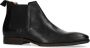 Manfield Heren Zwarte leren chelsea boots - Thumbnail 6