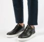 Manfield Heren Zwarte leren sneakers - Thumbnail 6