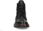 Manfield Heren Zwarte leren veterboots - Thumbnail 5