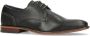Manfield Black Label leren veterschoenen zwart - Thumbnail 8