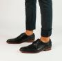 Manfield Black Label leren veterschoenen zwart - Thumbnail 6