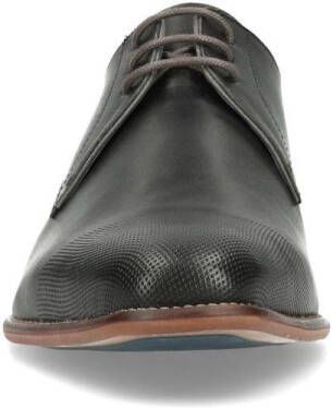 Manfield Black Label leren veterschoenen zwart - Foto 5