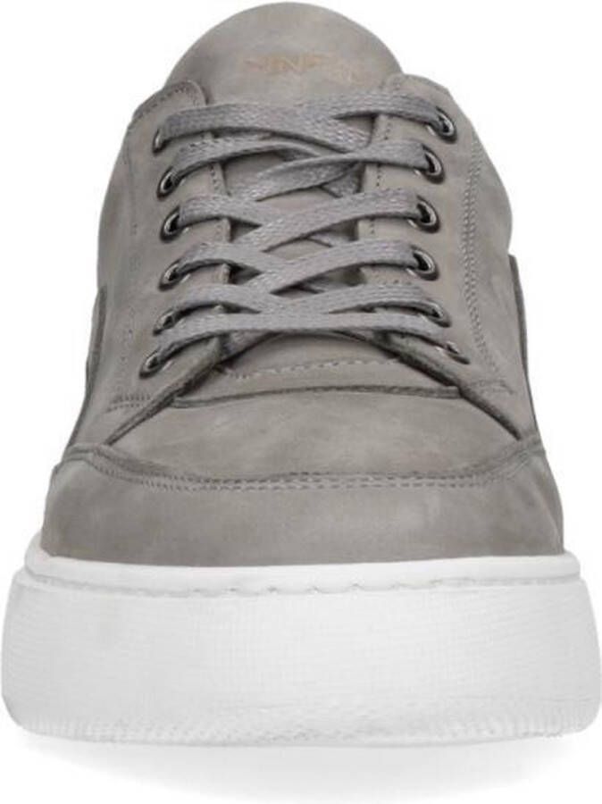 Manfield Heren Zwarte nubuck sneakers