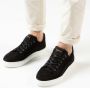 Manfield Heren Zwarte nubuck sneakers - Thumbnail 5