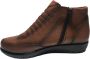 Manlisa cognac rits elastieken effen comfort lederen bottine W103 - Thumbnail 4