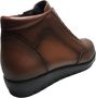 Manlisa cognac rits elastieken effen comfort lederen bottine W103 - Thumbnail 5