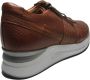 Manlisa cognac rits veter snake lederen comfort lederen sneakers W132 - Thumbnail 2