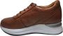 Manlisa cognac rits veter snake lederen comfort lederen sneakers W132 - Thumbnail 3