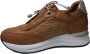 Manlisa lederen bloemenprint comfort sneakers S247-2264 camel - Thumbnail 2