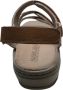 Manlisa platte lederen comfort sandalen 4 velcro's 504 camel geschikt losse steunzolen - Thumbnail 5