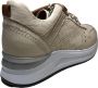 Manlisa veters studs lederen comfort sneakers S247-2263 beige - Thumbnail 3