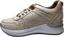 Manlisa veters studs lederen comfort sneakers S247-2263 beige - Thumbnail 4