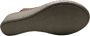 Manlisa vlecht 6 cm sleehak lederen comfort sandalen S204-172 camel - Thumbnail 2