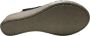 Manlisa vlecht 6 cm sleehak lederen comfort sandalen S204-172 zwart - Thumbnail 2