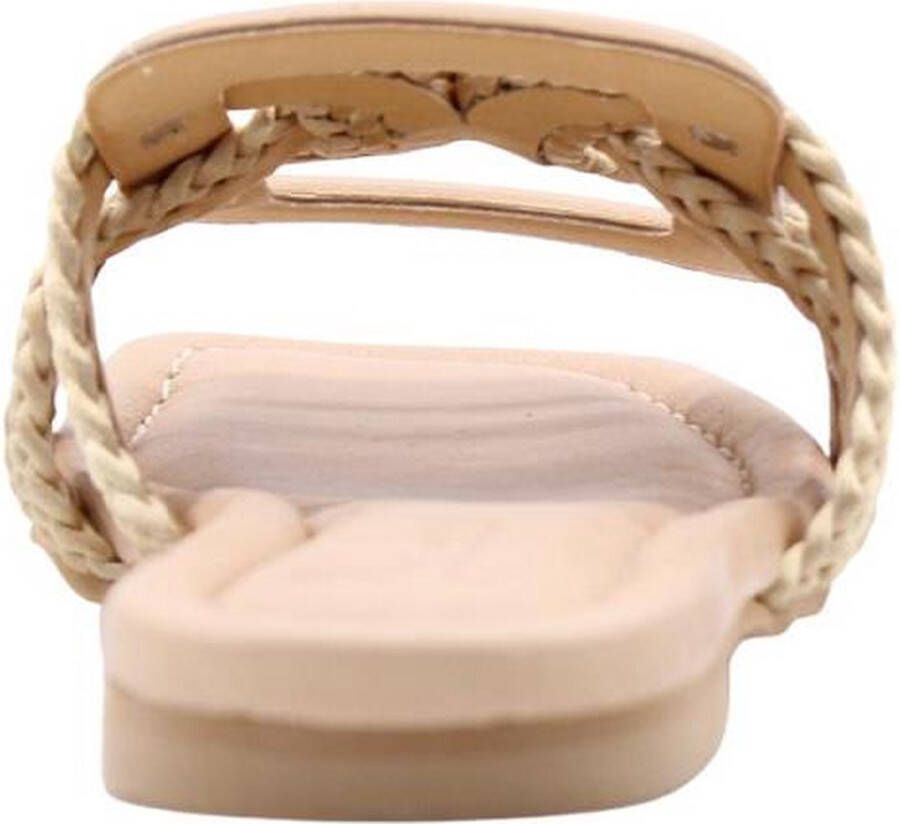 March 23 Dames Alix Leather Slippers Nude