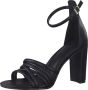 Marco tozzi Zwarte Synthetische Sandalette met Enkelband Black - Thumbnail 3