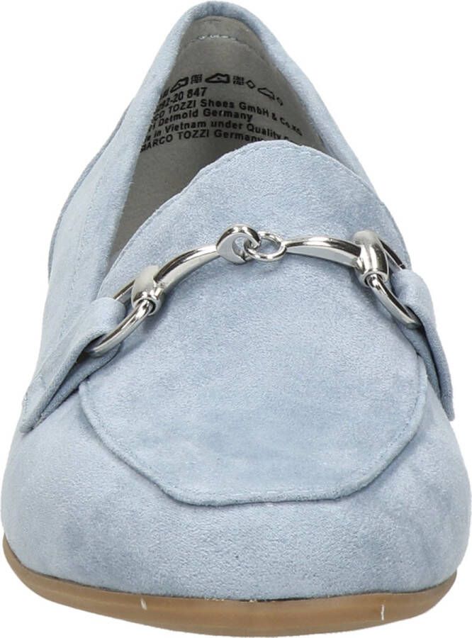 Marco Tozzi dames loafer Licht blauw