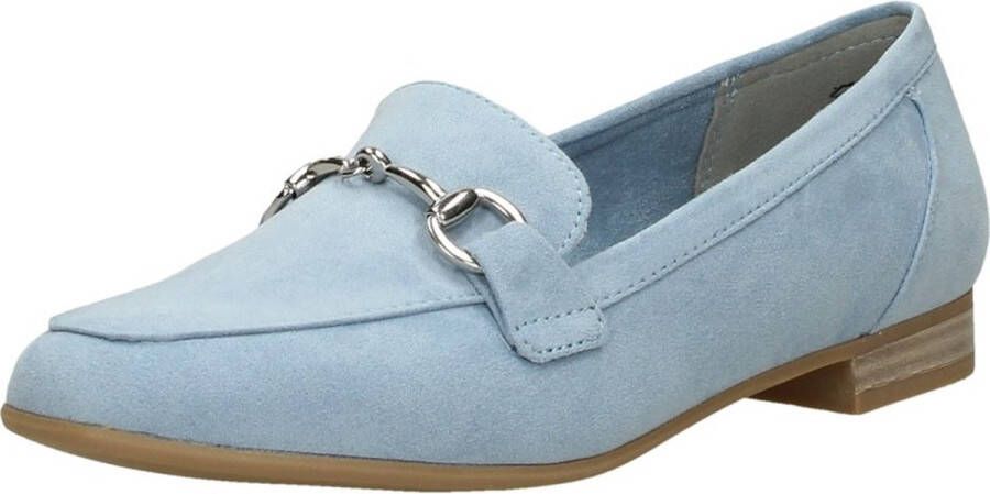 Marco Tozzi dames loafer Licht blauw