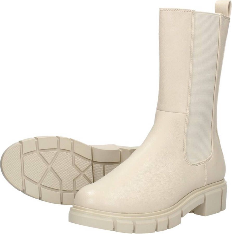 Marco Tozzi Chelsea boots Enkellaarsjes Plat gebroken wit - Foto 5