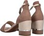 Marco tozzi Suède Enkelband Sandaal Beige - Thumbnail 9