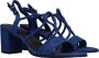 Marco tozzi Blauwe Sandalette van Suède met Unieke Bandjes Blue Dames - Thumbnail 4