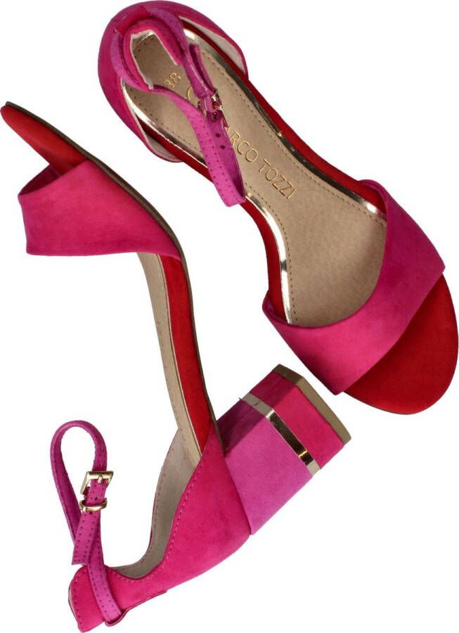 Marco Tozzi Sandalen Hak Sandalen Hak Roze