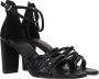 Marco tozzi Zwarte Suède Sandalette met Unieke Bandjes Black Dames - Thumbnail 12