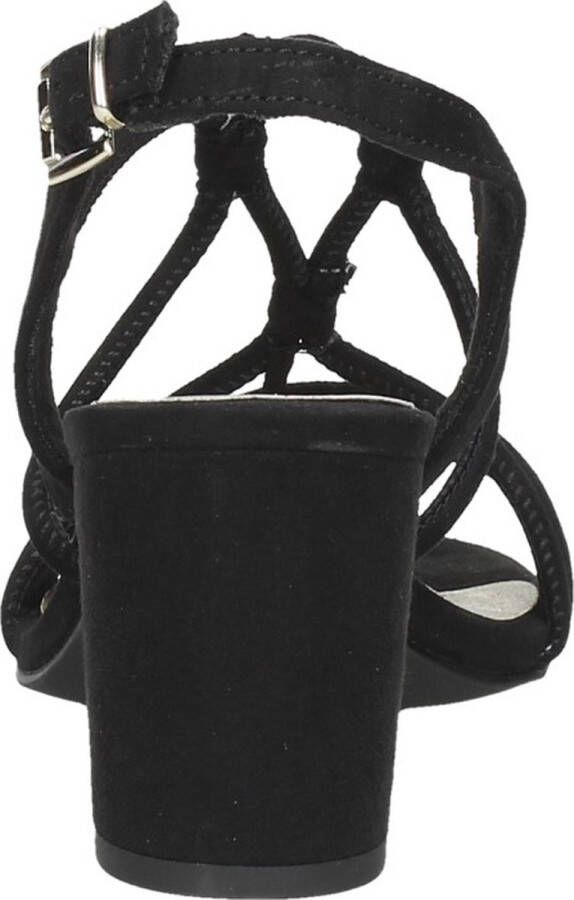 Marco tozzi Zwarte Suède Sandalette met Unieke Bandjes Black Dames - Foto 11