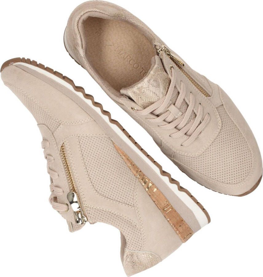 Marco Tozzi Sneakers beige Textiel